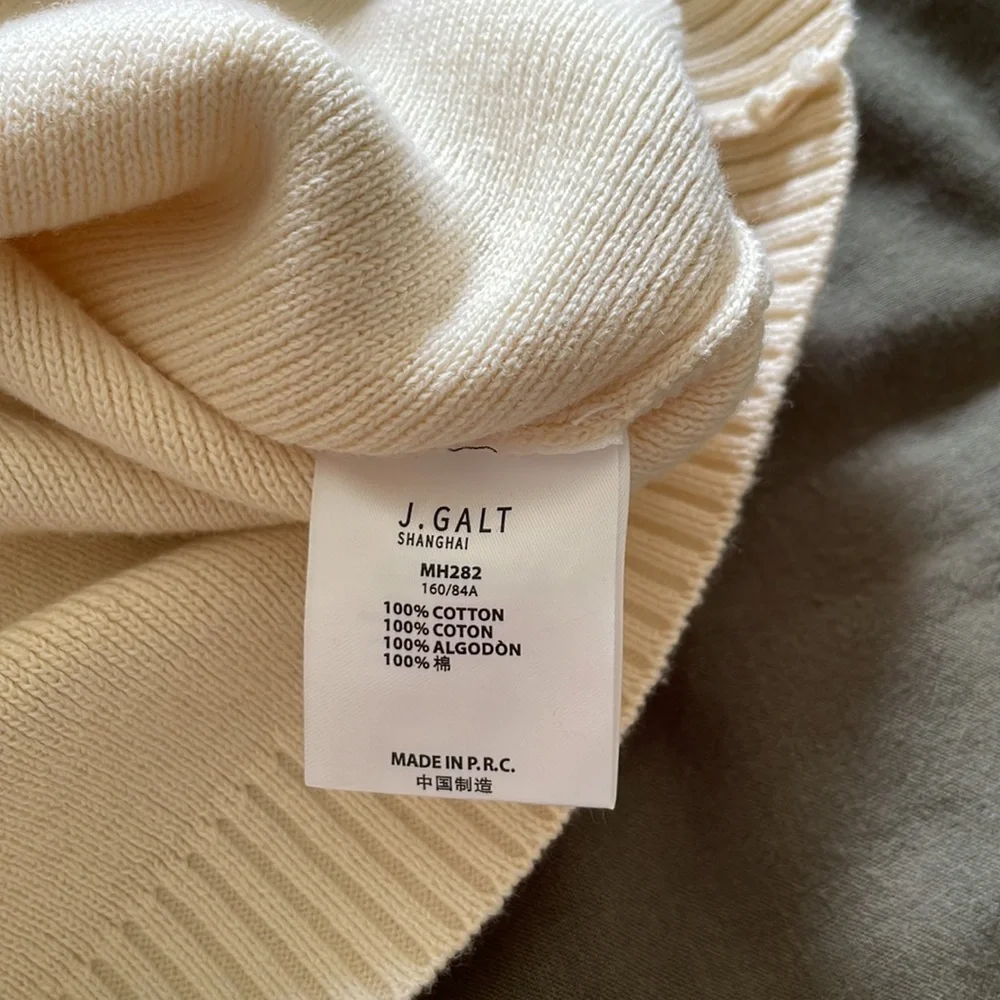 John Galt Cropped Polo Sweater Tank - Picture 4 of 5